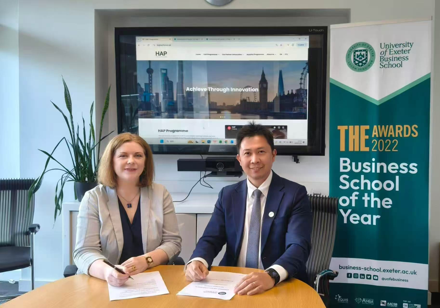 HAP and University of Exeter Formalize Strategic Partnership